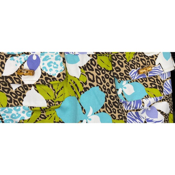 Vintage Carlisle Animal Floral Print Pencil Skirt Brand New w/Tags Size 2 - Picture 3 of 5